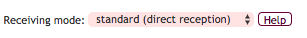 Receiving Mode: Standard